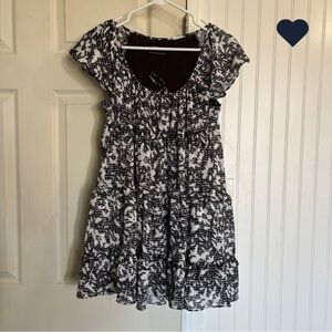 Urban Outfitters Bea Gingham Tiered Frock Mini Dress Babydoll Coquette